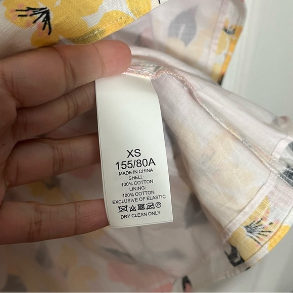 NWT KATE SPADE Lilly Blooms Floral Smocked Puff Sleeve Top | size XS - Picture 9 of 12